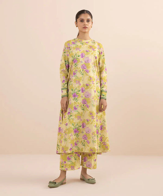 SAPPHIRE | UNSTITCHED 2 PIECE PRINTED LAWN SUIT
