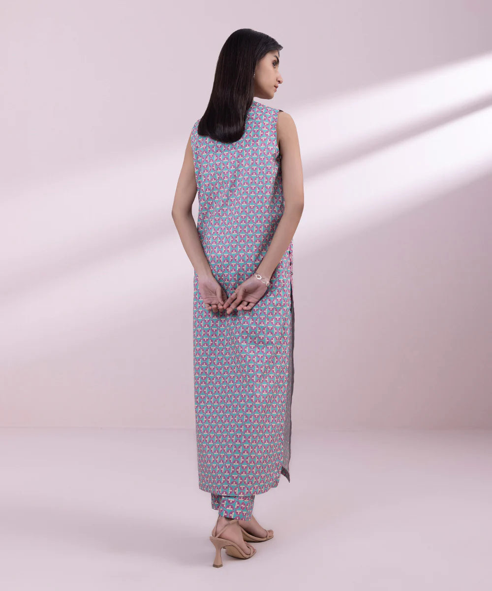 SAPPHIRE | UNSTITCHED 2 PIECE PRINTED LAWN SUIT