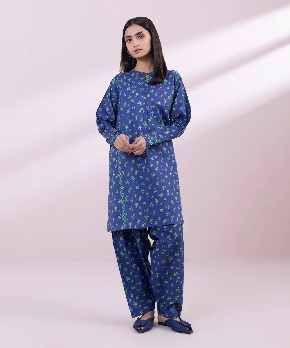 SAPPHIRE | UNSTITCHED 2 PIECE PRINTED LAWN SUIT