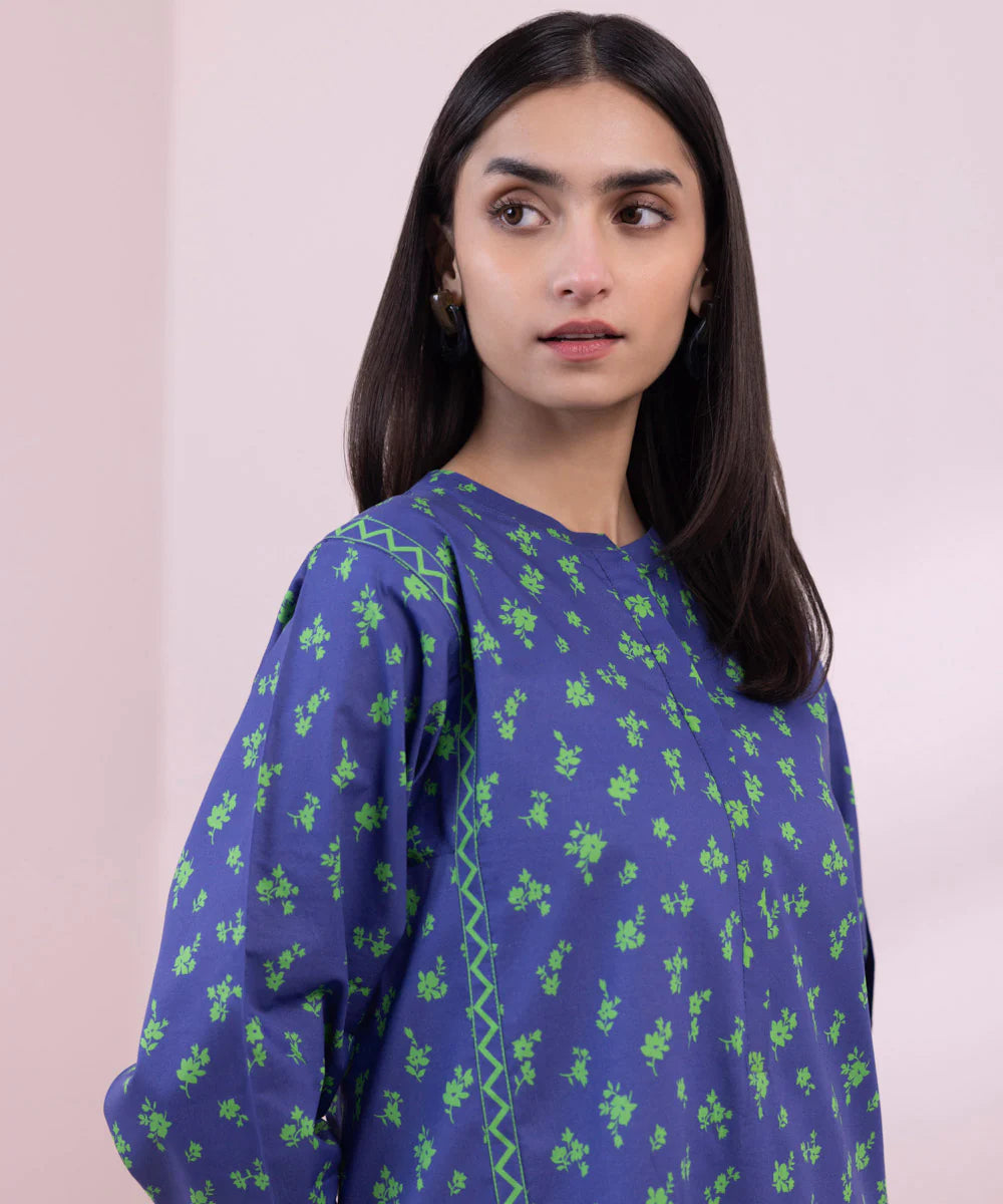 SAPPHIRE | UNSTITCHED 2 PIECE PRINTED LAWN SUIT
