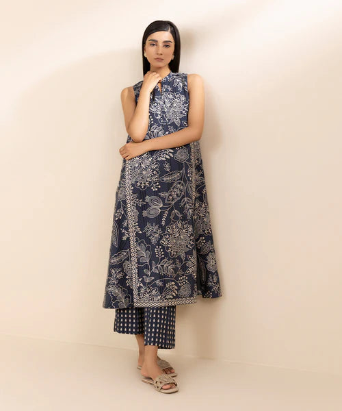 SAPPHIRE | UNSTITCHED 2 PIECE PRINTED LAWN SUIT