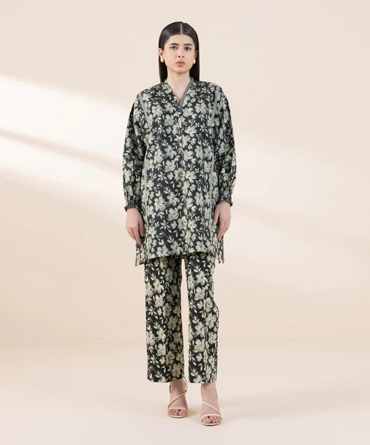 SAPPHIRE | UNSTITCHED 2 PIECE PRINTED CAMBRIC SUIT