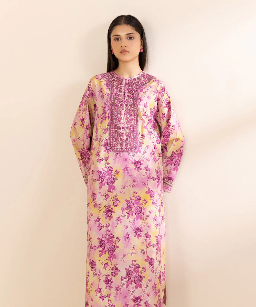 SAPPHIRE | UNSTITCHED 2 PIECE EMBROIDERED COTTON VISCOSE SUIT