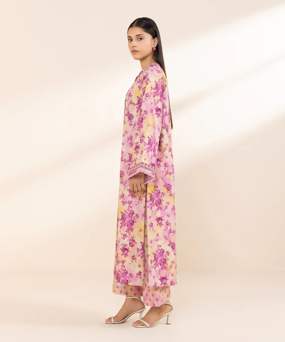 SAPPHIRE | UNSTITCHED 2 PIECE EMBROIDERED COTTON VISCOSE SUIT