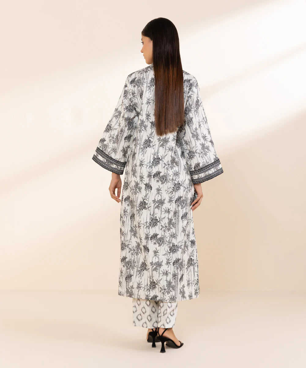 SAPPHIRE | UNSTITCHED 2 PIECE EMBROIDERED COTTON VISCOSE SUIT