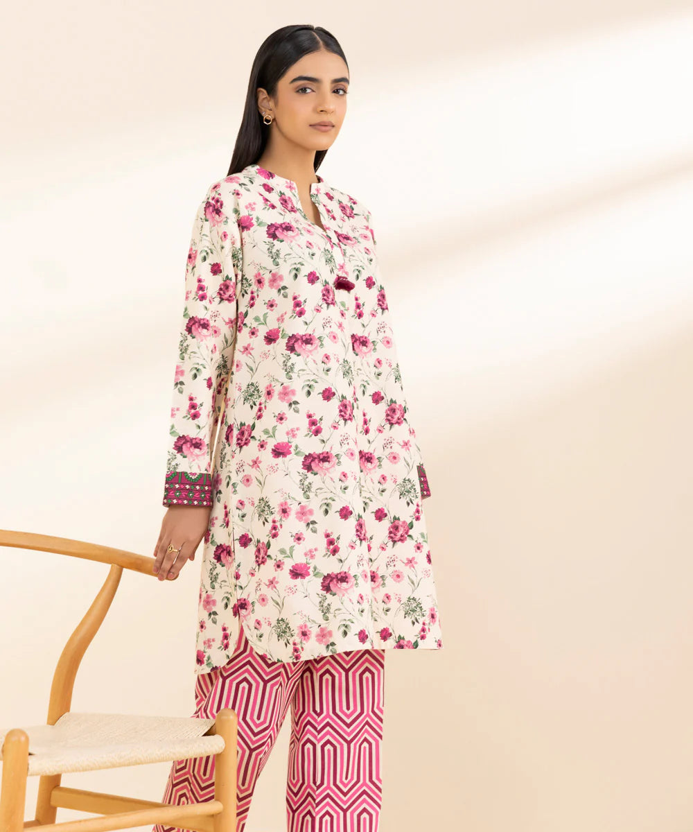 SAPPHIRE | UNSTITCHED 2 PIECE PRINTED KHADDAR SUIT