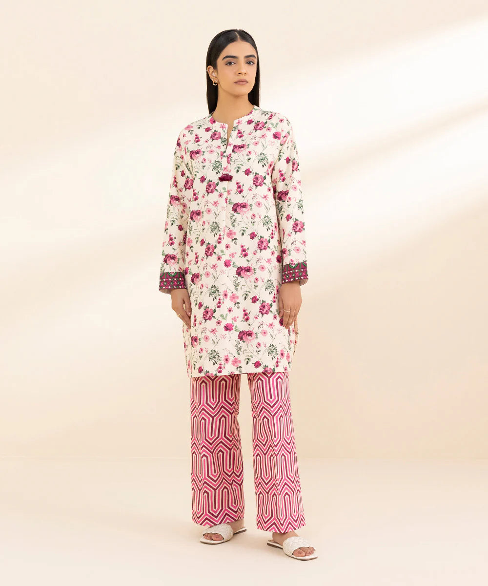 SAPPHIRE | UNSTITCHED 2 PIECE PRINTED KHADDAR SUIT