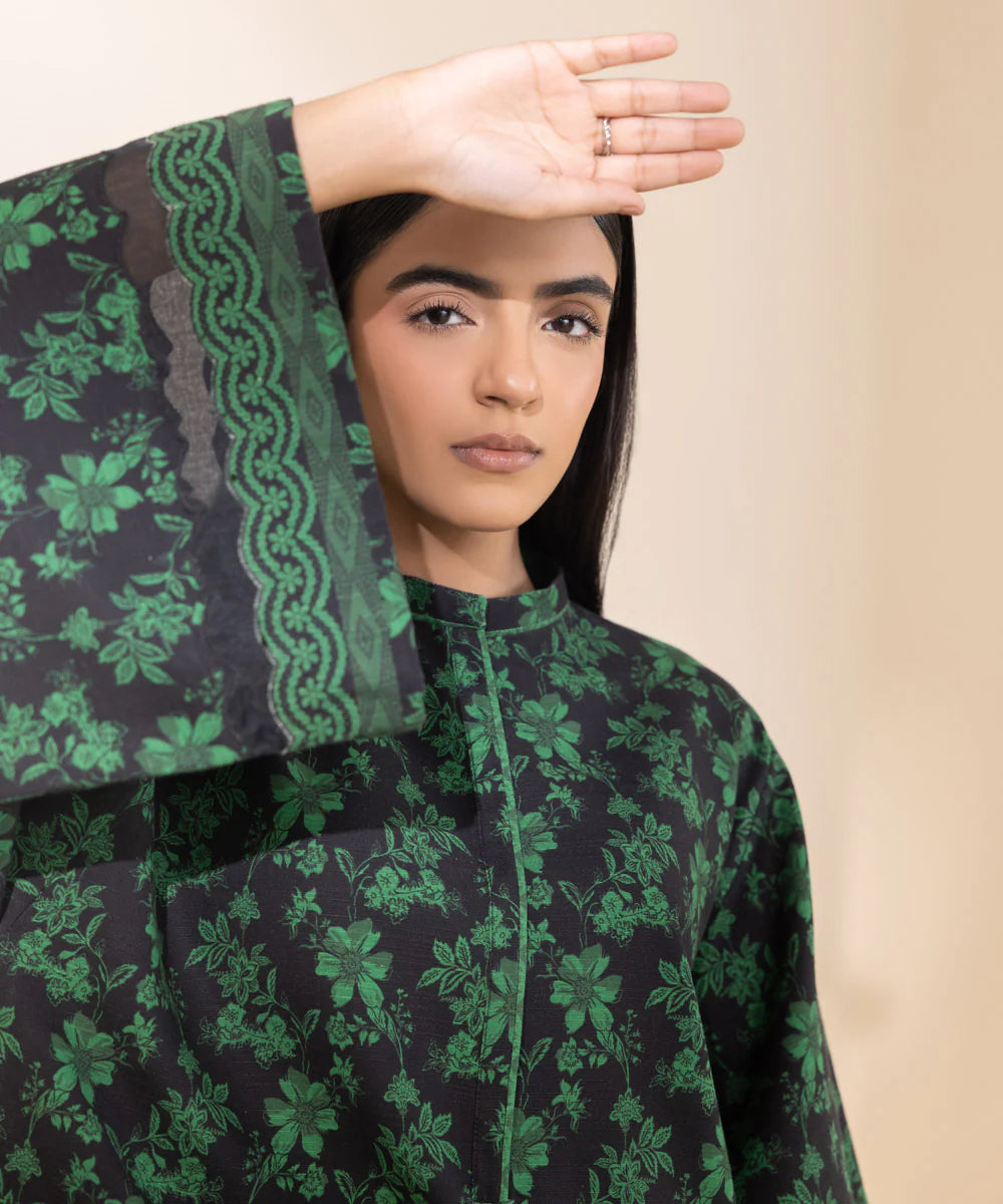 SAPPHIRE | UNSTITCHED 2 PIECE PRINTED LIGHT KHADDAR SUIT