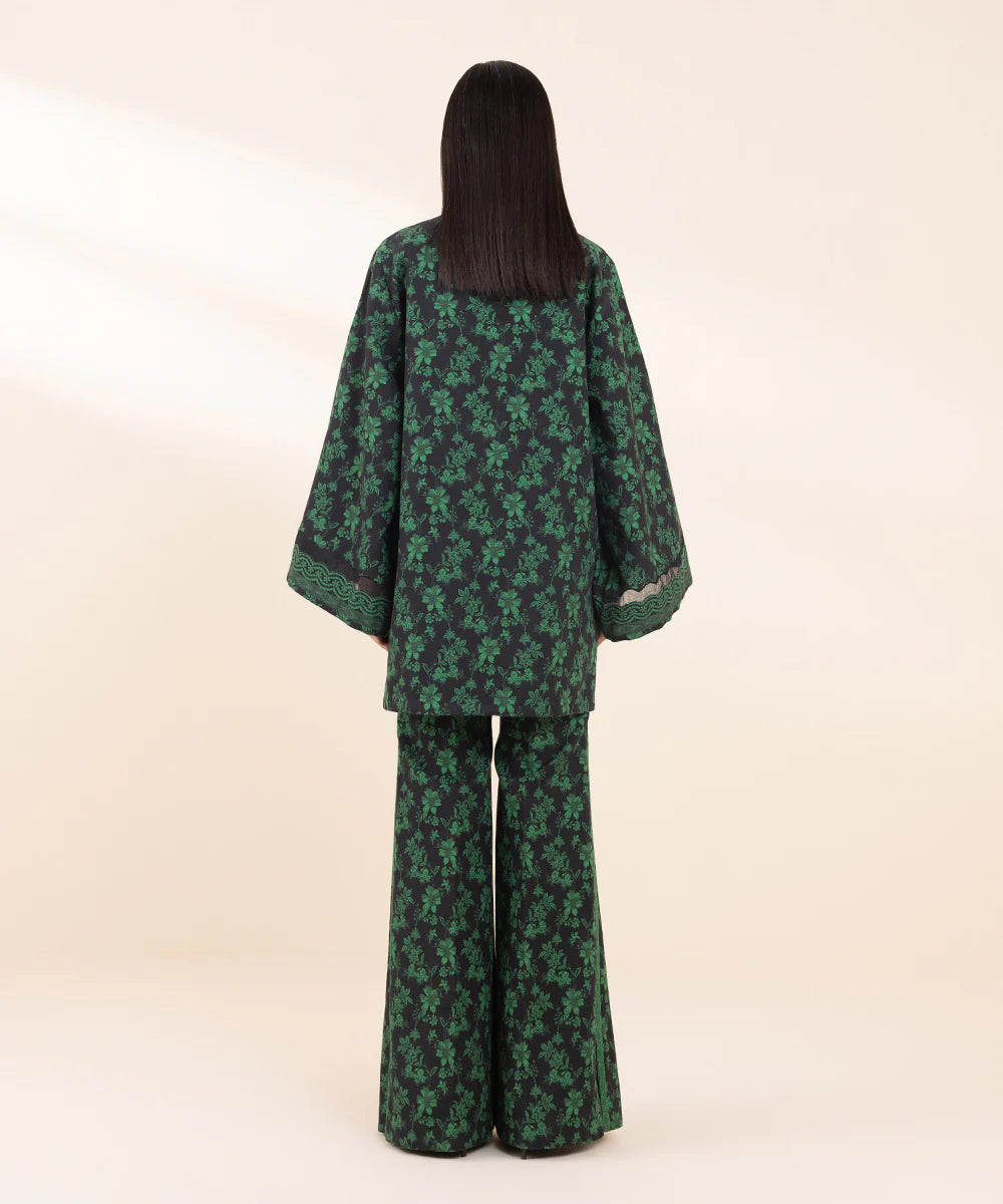 SAPPHIRE | UNSTITCHED 2 PIECE PRINTED LIGHT KHADDAR SUIT