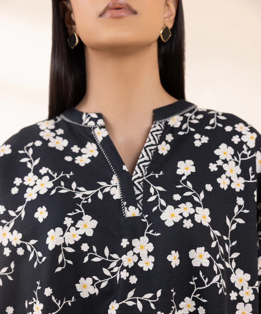 SAPPHIRE | UNSTITCHED 2 PIECE PRINTED LIGHT KHADDAR SUIT