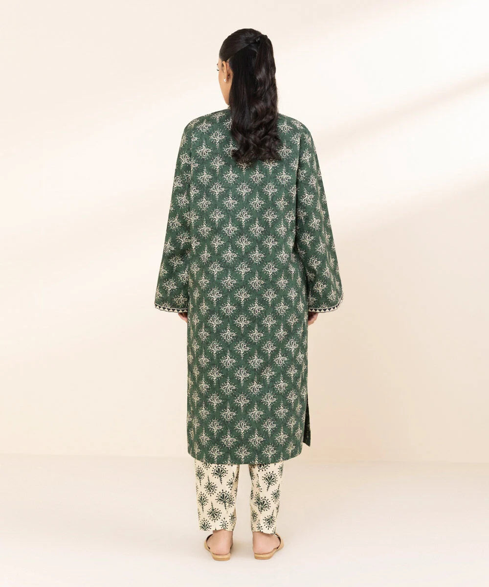 SAPPHIRE | UNSTITCHED 2 PIECE PRINTED COTTON SUIT
