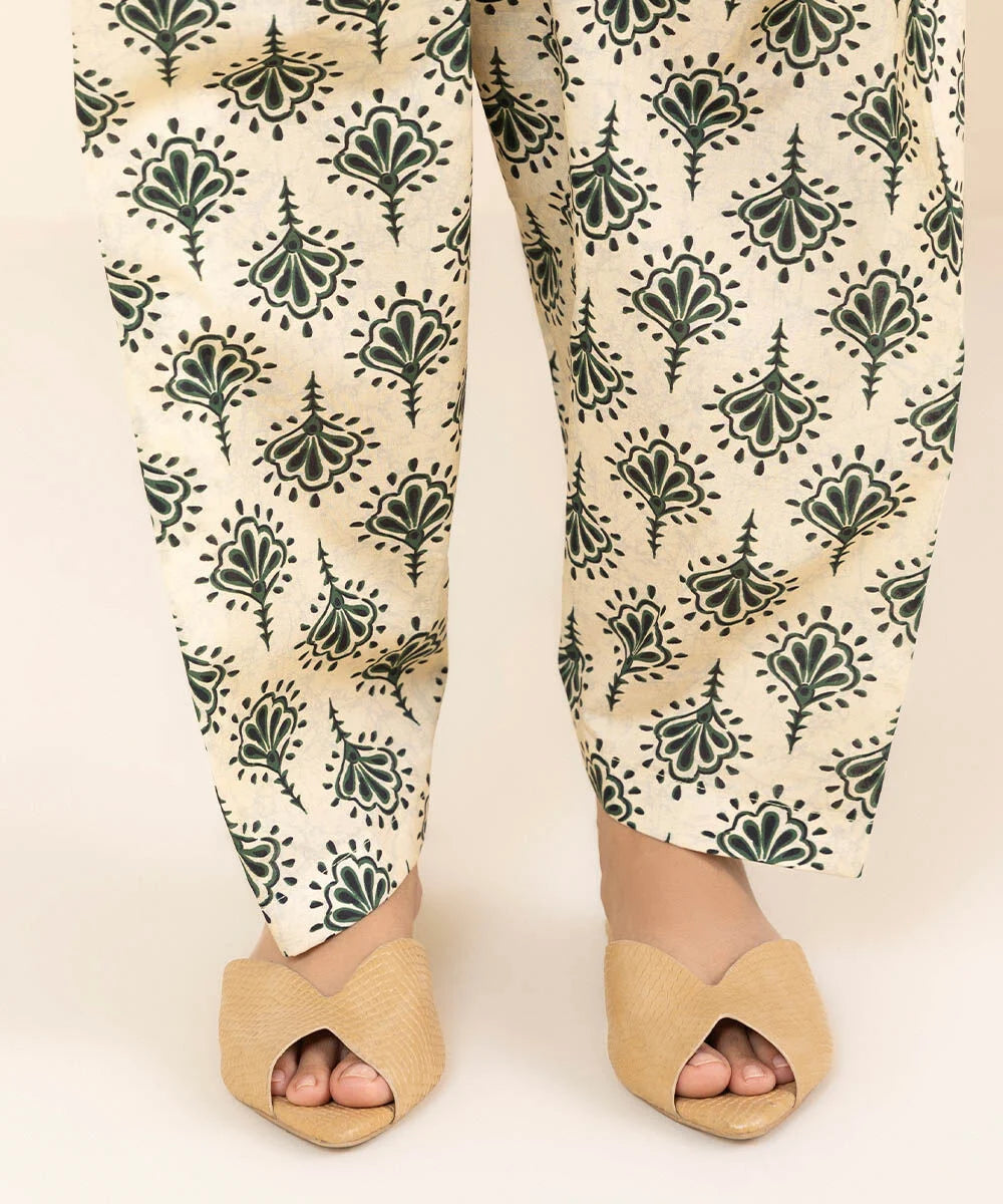 SAPPHIRE | UNSTITCHED 2 PIECE PRINTED COTTON SUIT
