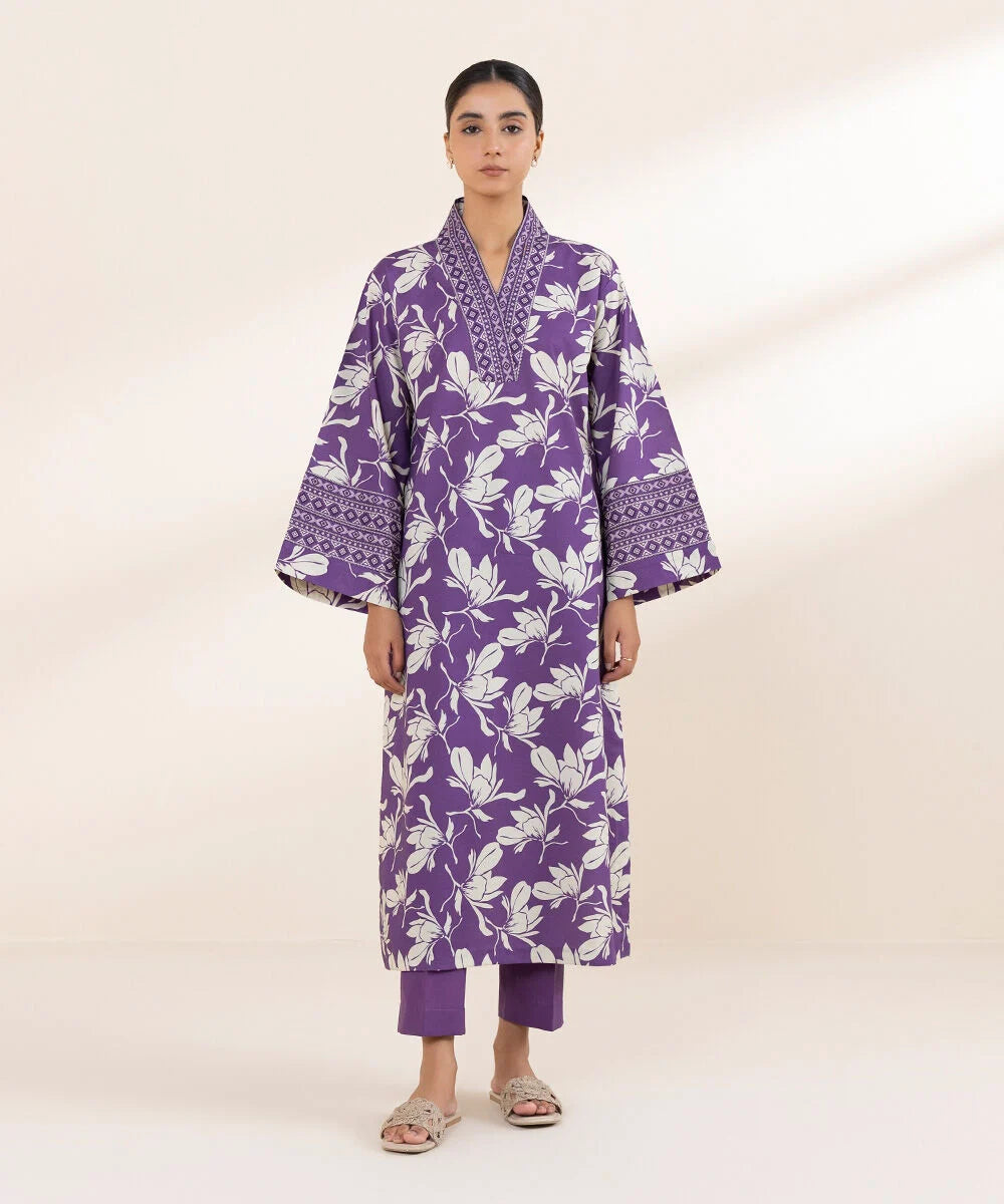 SAPPHIRE | UNSTITCHED 2 PIECE PRINTED LAWN SUIT