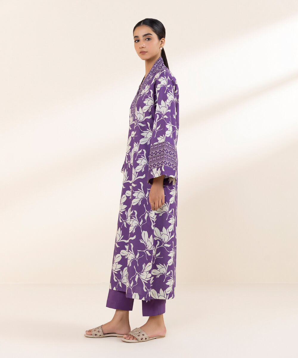 SAPPHIRE | UNSTITCHED 2 PIECE PRINTED LAWN SUIT