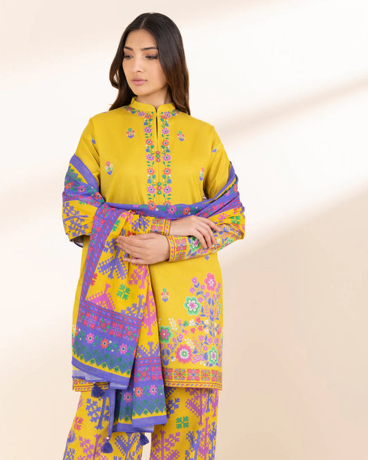 SAPPHIRE | UNSTITCHED 3 PIECE PRINTED LAWN SUIT