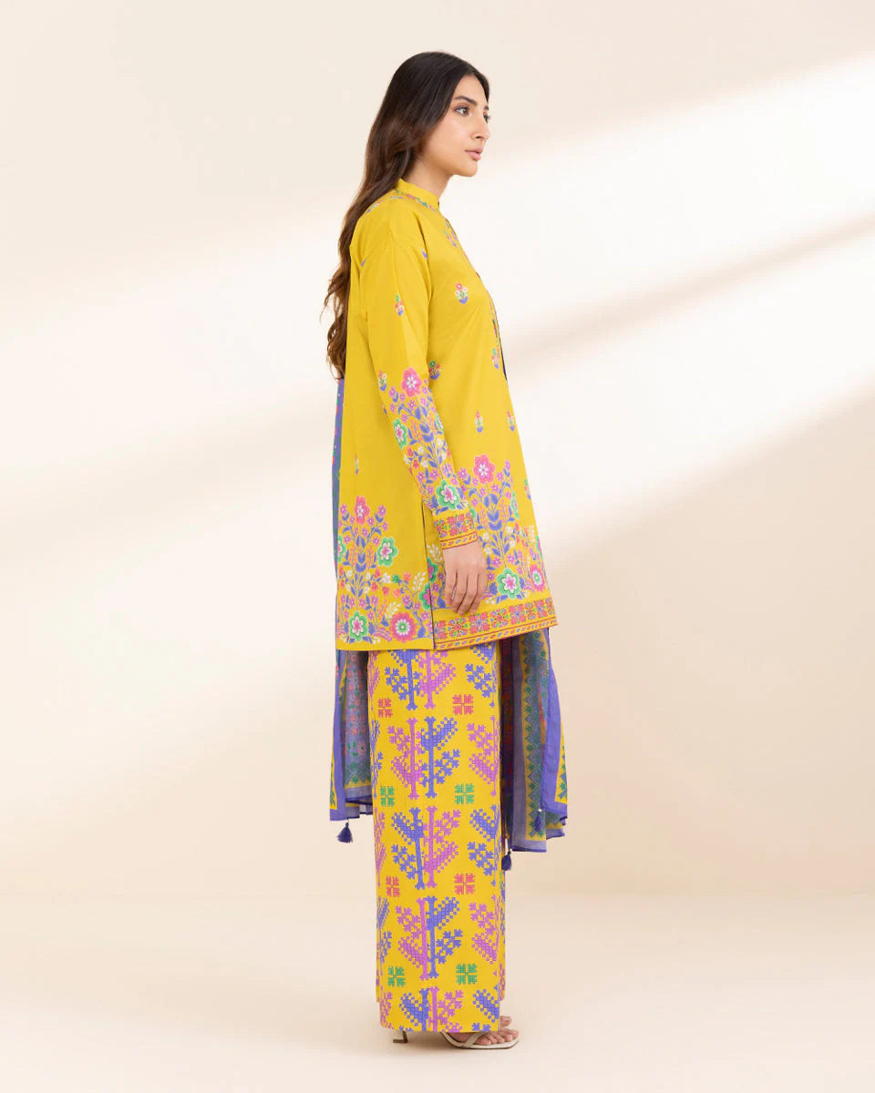 SAPPHIRE | UNSTITCHED 3 PIECE PRINTED LAWN SUIT