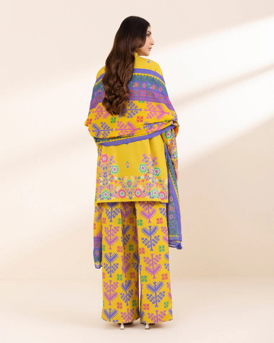 SAPPHIRE | UNSTITCHED 3 PIECE PRINTED LAWN SUIT