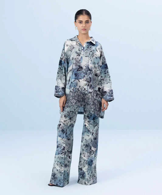 SAPPHIRE | UNSTITCHED 2 PIECE EMBROIDERED CAMBRIC SUIT