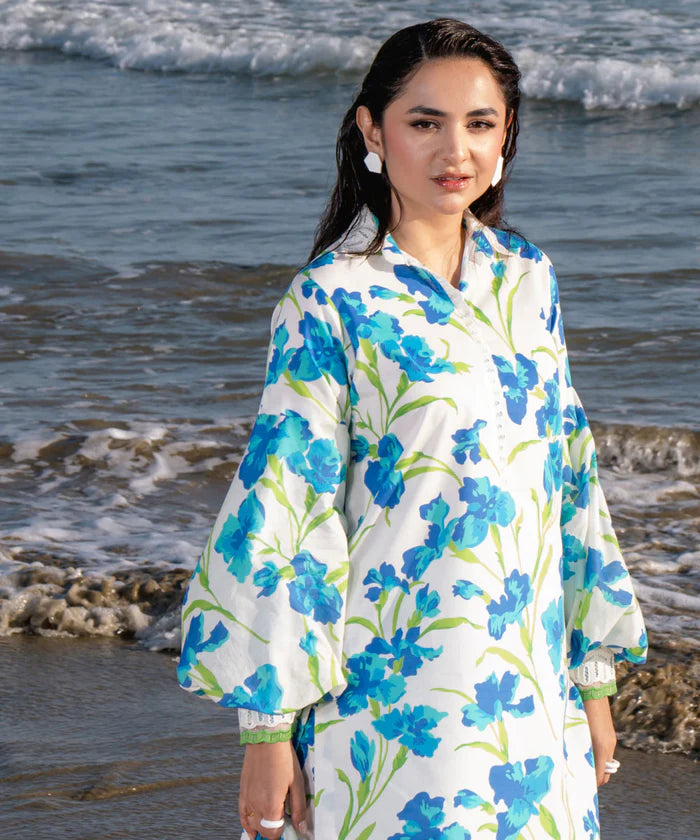 SAPPHIRE | UNSTITCHED 2 PIECE EMBROIDERED LAWN SUIT