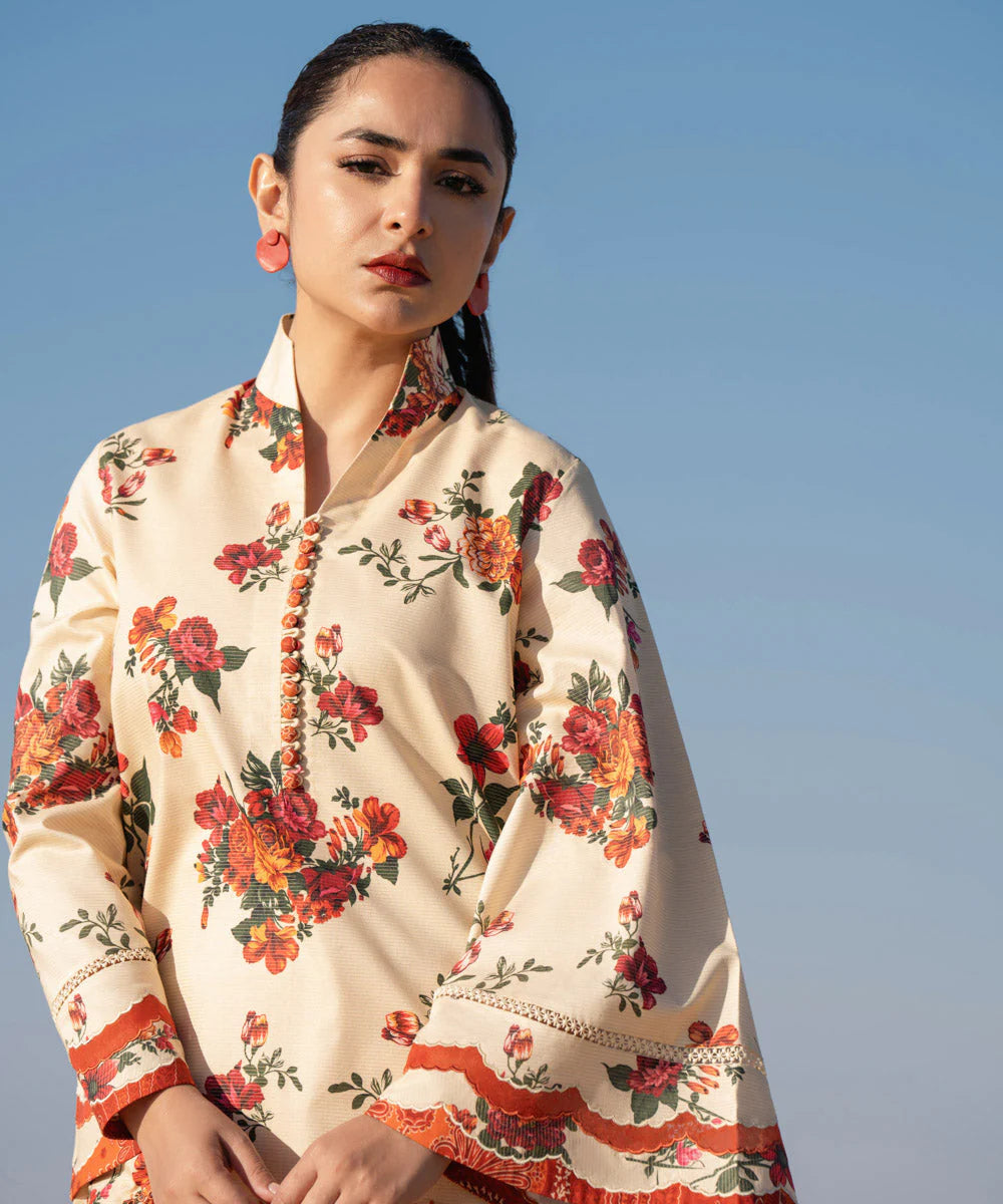 SAPPHIRE | UNSTITCHED 2 PIECE EMBROIDERED ZARI LAWN SUIT