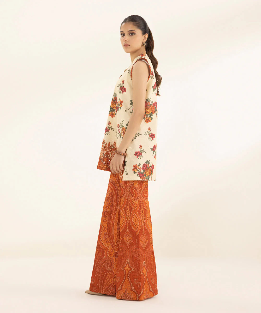 SAPPHIRE | UNSTITCHED 2 PIECE EMBROIDERED ZARI LAWN SUIT