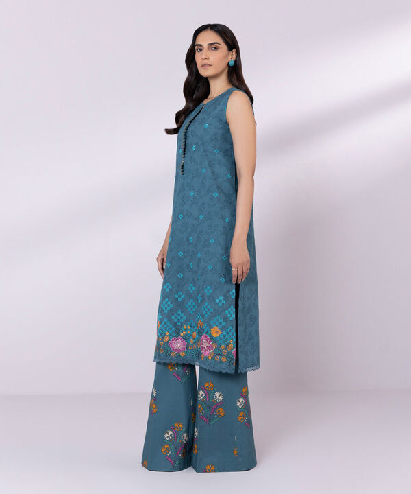 SAPPHIRE | UNSTITCHED 2 PIECE EMBROIDERED JACQUARD SUIT