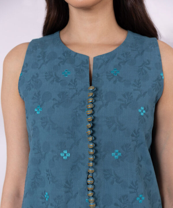SAPPHIRE | UNSTITCHED 2 PIECE EMBROIDERED JACQUARD SUIT