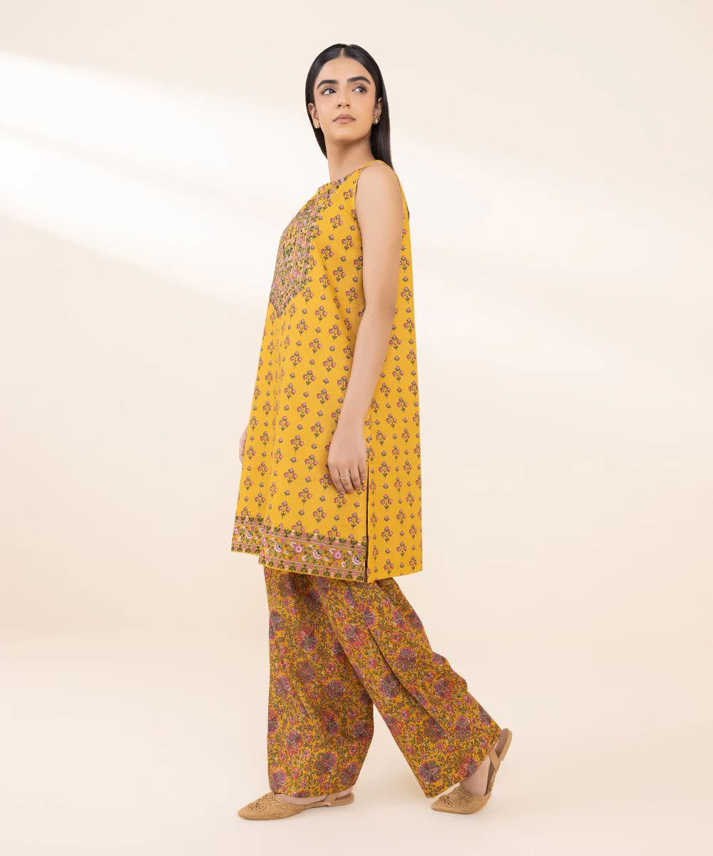 SAPPHIRE | UNSTITCHED 2 PIECE EMBROIDERED LIGHT KHADDAR SUIT
