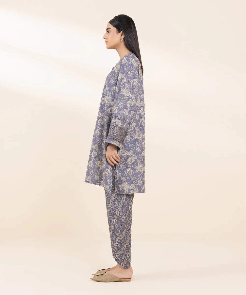 SAPPHIRE | UNSTITCHED 2 PIECE EMBROIDERED LIGHT KHADDAR SUIT