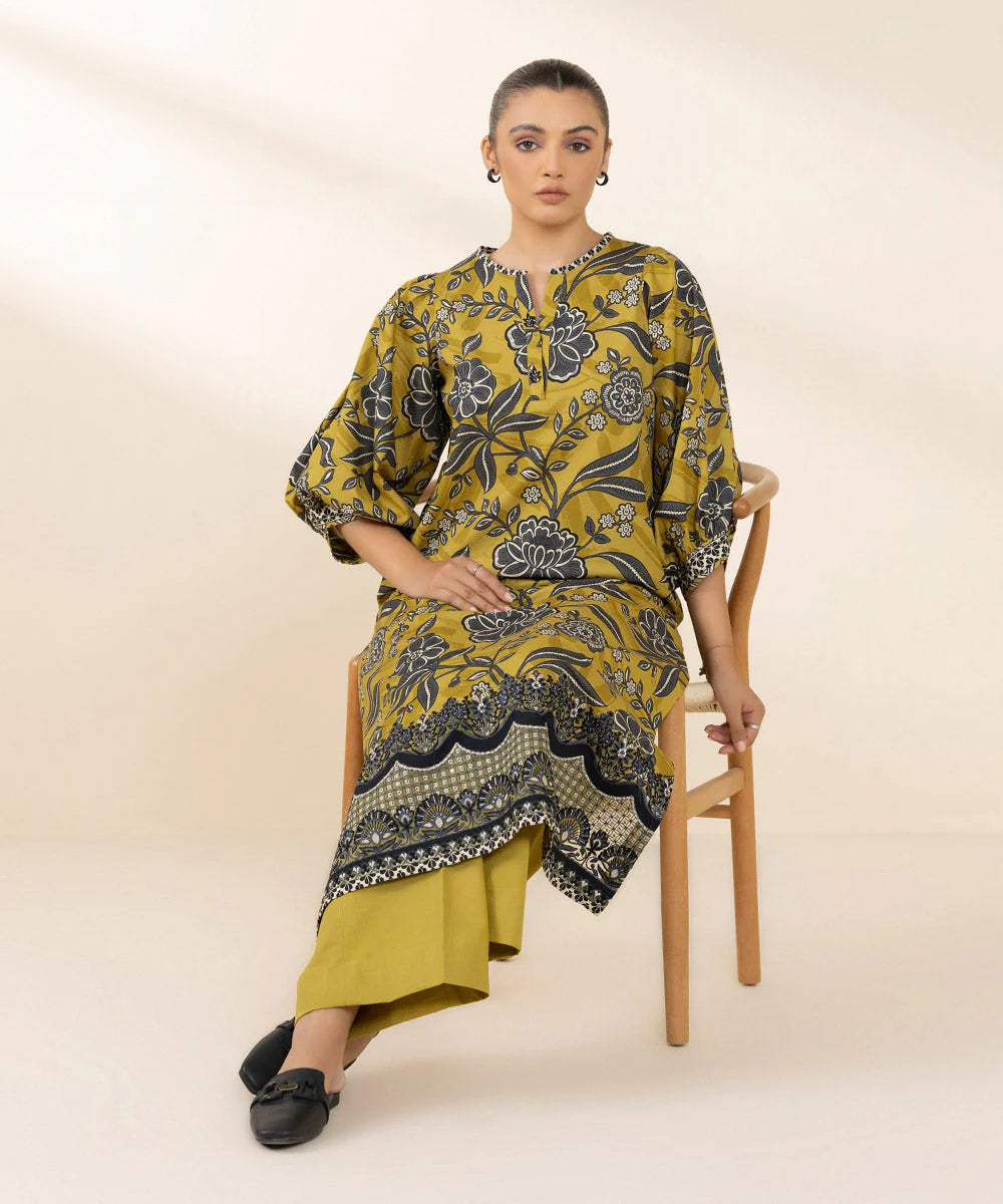 SAPPHIRE | UNSTITCHED 2 PIECE EMBROIDERED COTTON SUIT