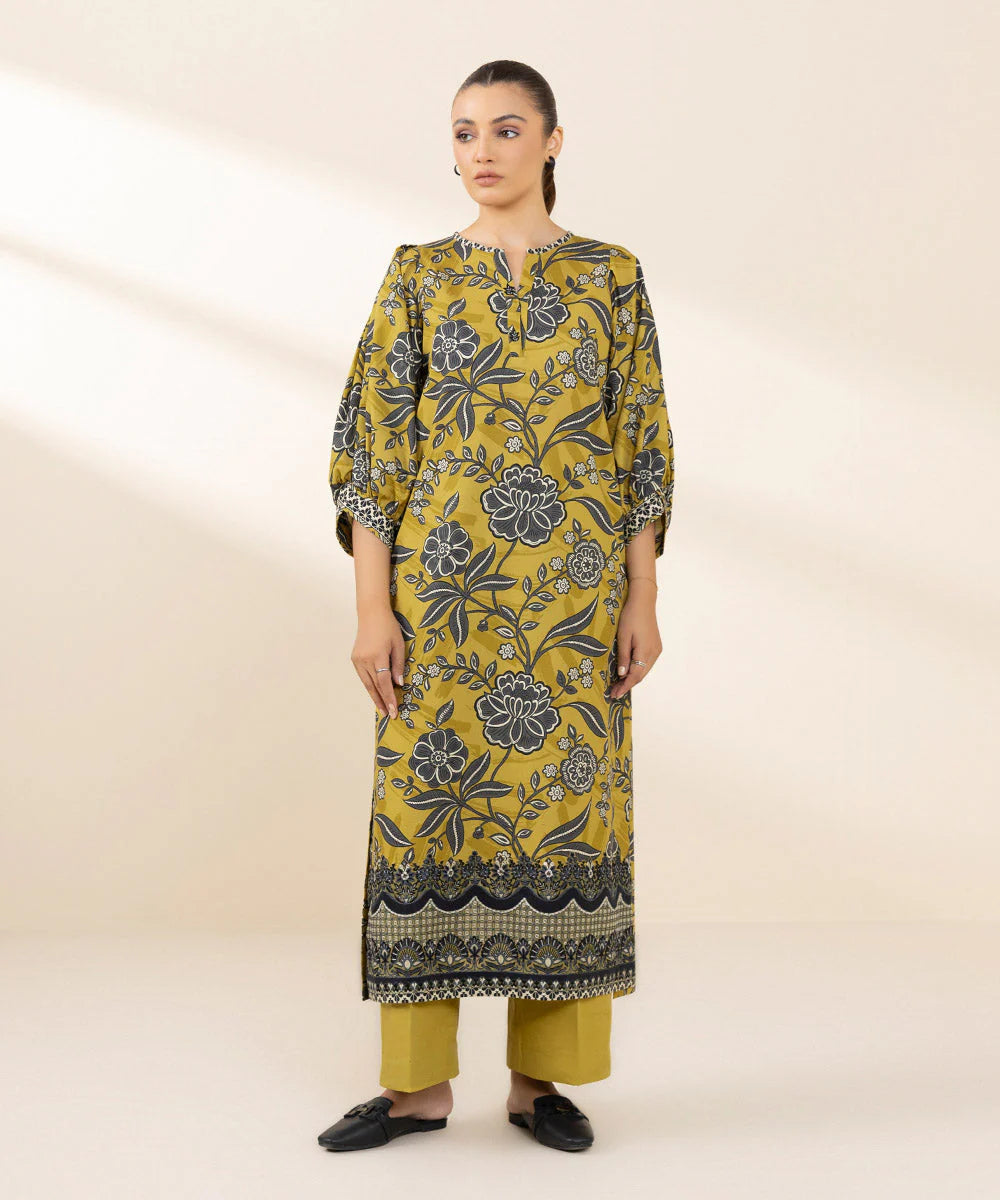 SAPPHIRE | UNSTITCHED 2 PIECE EMBROIDERED COTTON SUIT