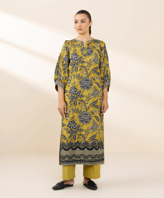 SAPPHIRE | UNSTITCHED 2 PIECE EMBROIDERED COTTON SUIT
