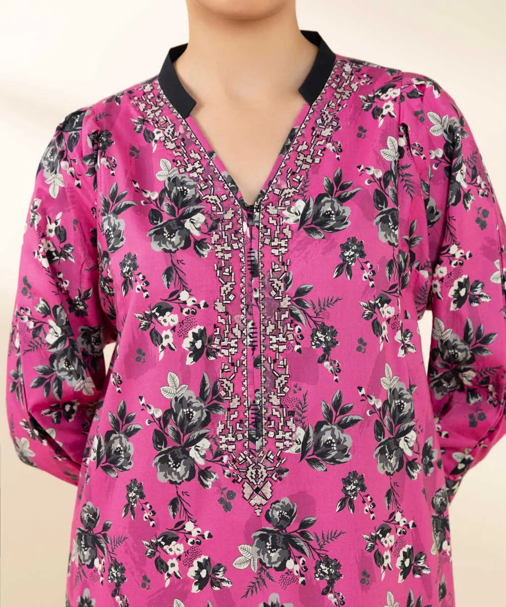 SAPPHIRE | UNSTITCHED 2 PIECE EMBROIDERED COTTON VISCOSE SUIT