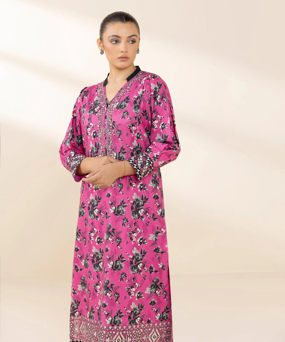 SAPPHIRE | UNSTITCHED 2 PIECE EMBROIDERED COTTON VISCOSE SUIT