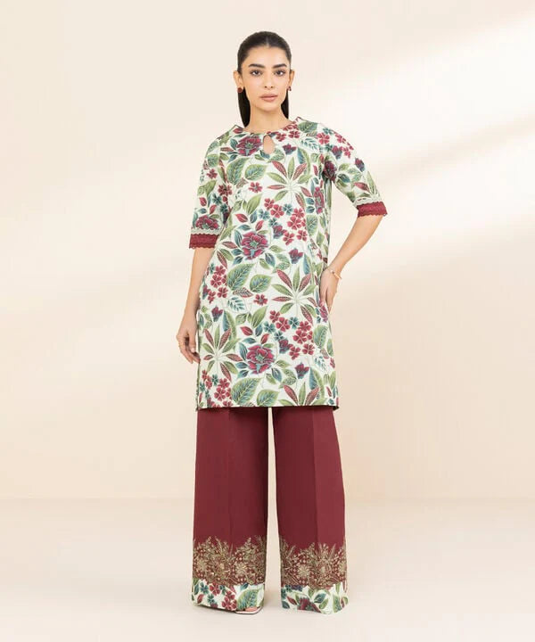 SAPPHIRE | UNSTITCHED 2 PIECE EMBROIDERED LAWN SUIT