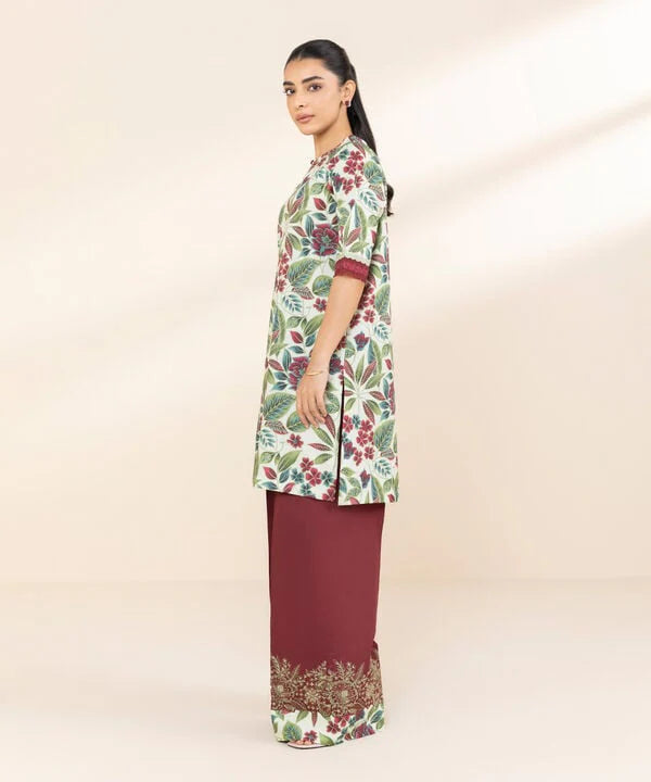 SAPPHIRE | UNSTITCHED 2 PIECE EMBROIDERED LAWN SUIT