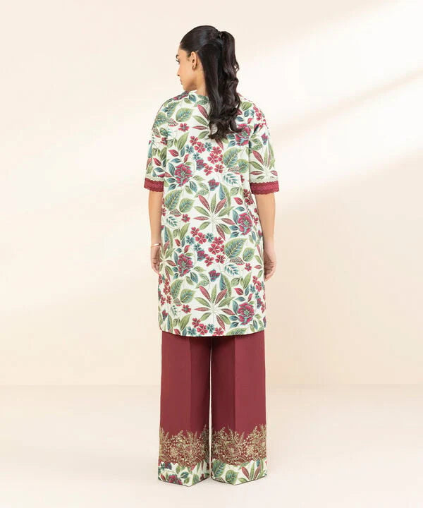 SAPPHIRE | UNSTITCHED 2 PIECE EMBROIDERED LAWN SUIT