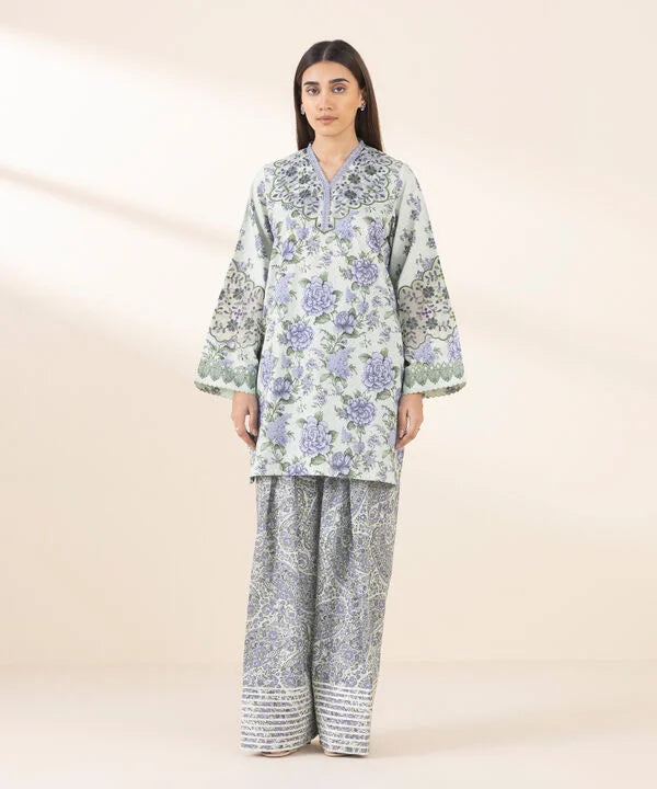SAPPHIRE | UNSTITCHED 2 PIECE EMBROIDERED LAWN SUIT