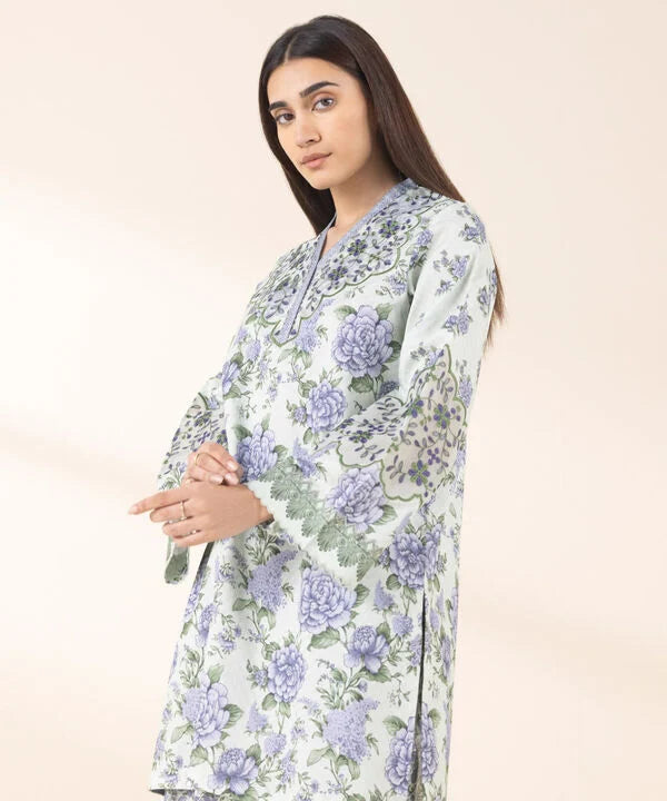 SAPPHIRE | UNSTITCHED 2 PIECE EMBROIDERED LAWN SUIT