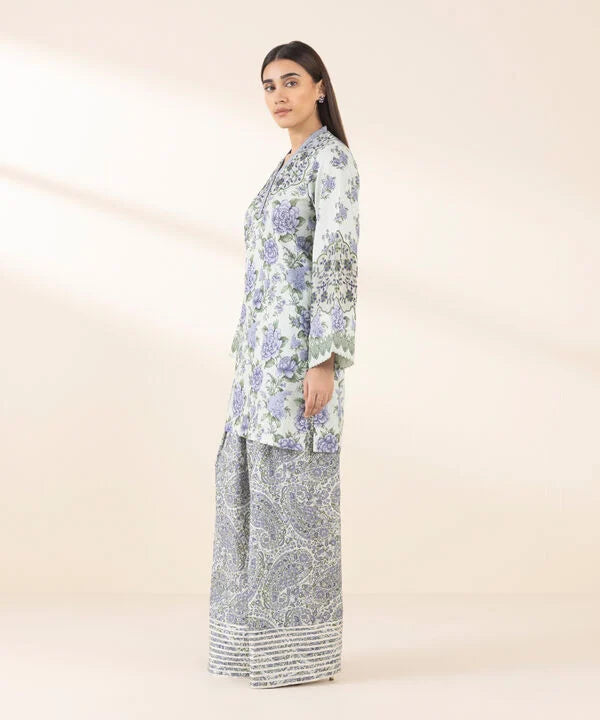 SAPPHIRE | UNSTITCHED 2 PIECE EMBROIDERED LAWN SUIT
