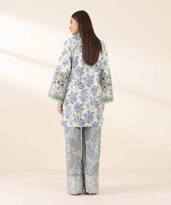 SAPPHIRE | UNSTITCHED 2 PIECE EMBROIDERED LAWN SUIT