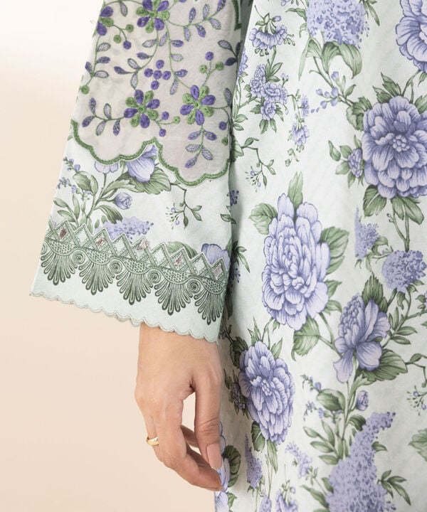 SAPPHIRE | UNSTITCHED 2 PIECE EMBROIDERED LAWN SUIT