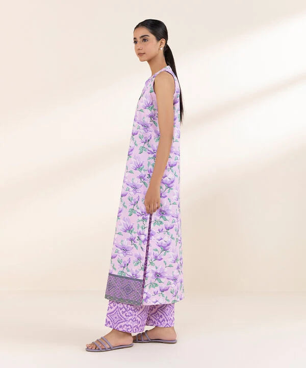 SAPPHIRE | UNSTITCHED 2 PIECE EMBROIDERED LAWN SUIT