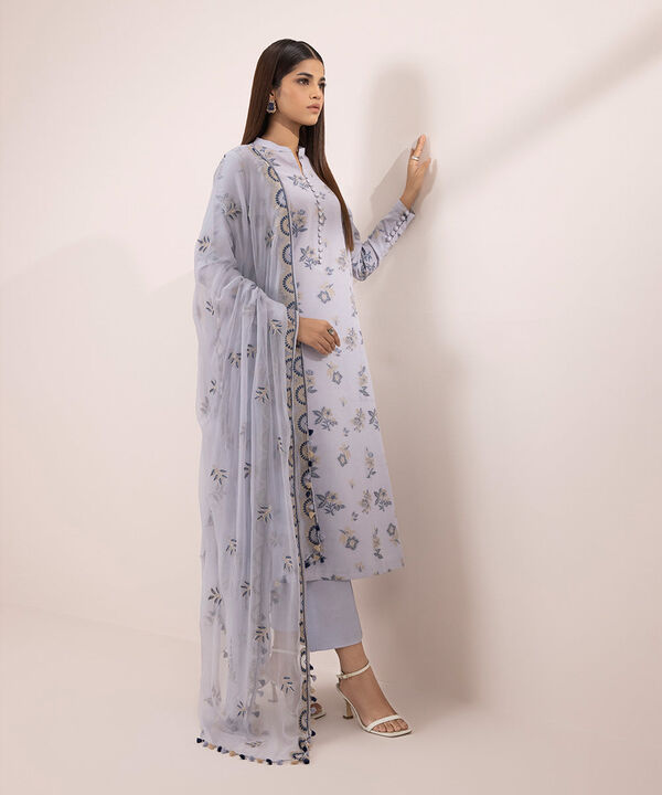 SAPPHIRE | UNSTITCHED 3 PIECE EMBROIDERED JACQUARD SUIT