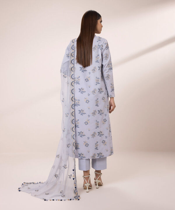 SAPPHIRE | UNSTITCHED 3 PIECE EMBROIDERED JACQUARD SUIT