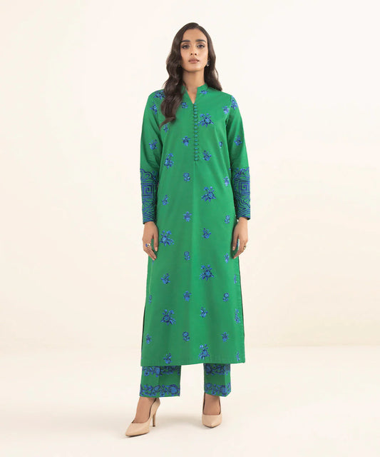 SAPPHIRE | UNSTITCHED 2 PIECE EMBROIDERED CAMBRIC SUIT