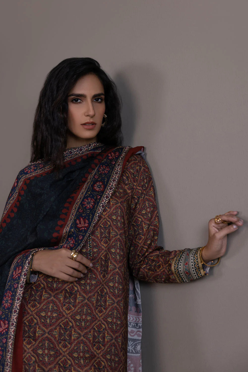 Sapphire | Unstitched 3Pc Printed Blended Linen | U3-DAY23V9-12