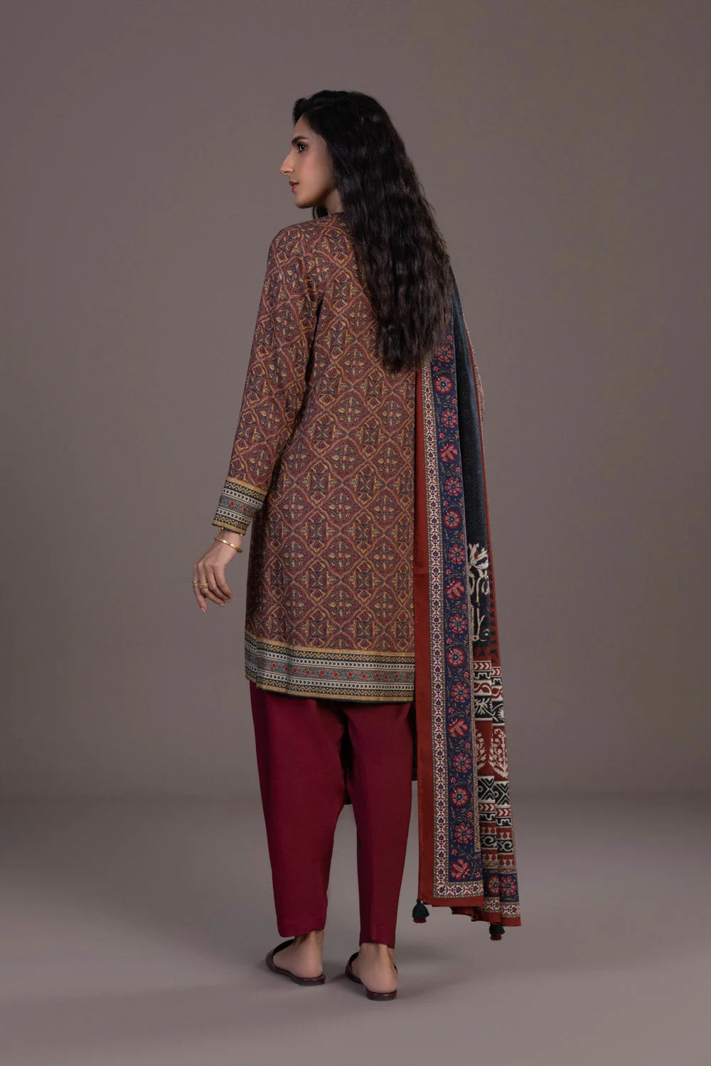 Sapphire | Unstitched 3Pc Printed Blended Linen | U3-DAY23V9-12