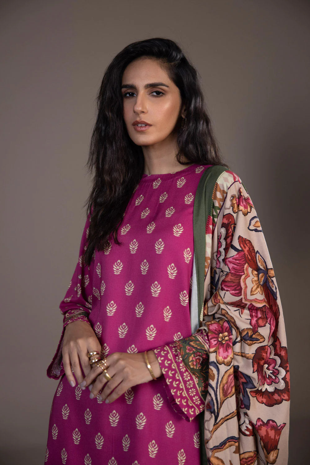 Sapphire | Unstitched 3Pc Printed Blended Linen | U3-DAY23V9-14