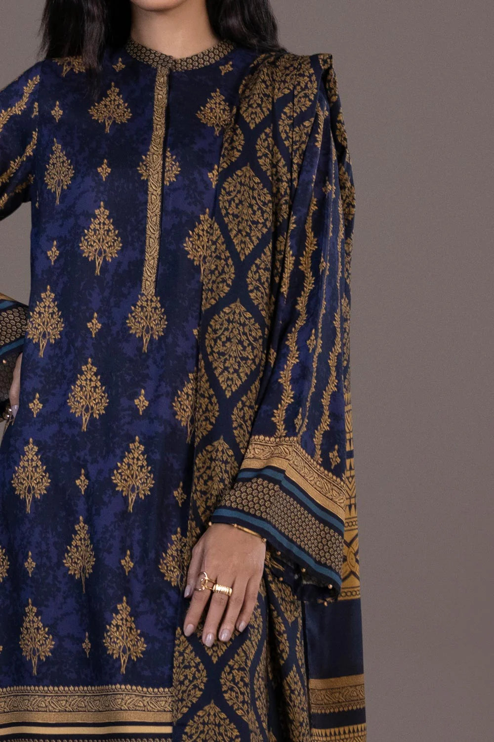 Sapphire | Unstitched 3Pc Printed Blended Linen | U3-DAY23V9-15